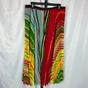 Soft Surroundings Multicolored Striped Skirt, size Petite Large PL